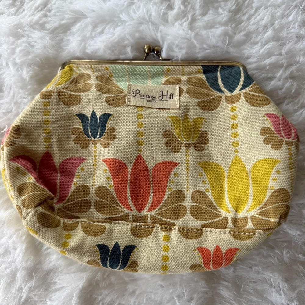 Primrose Hill London Cosmetic Bag - Multicolored Lotus Kiss Clasp